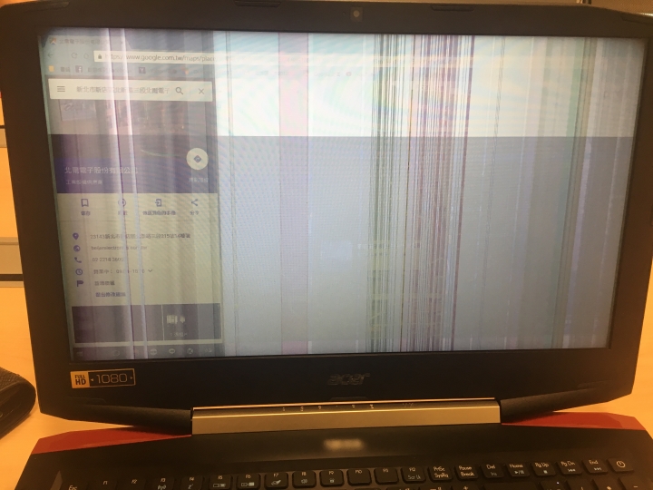 Acer VX15螢幕閃爍維修心得