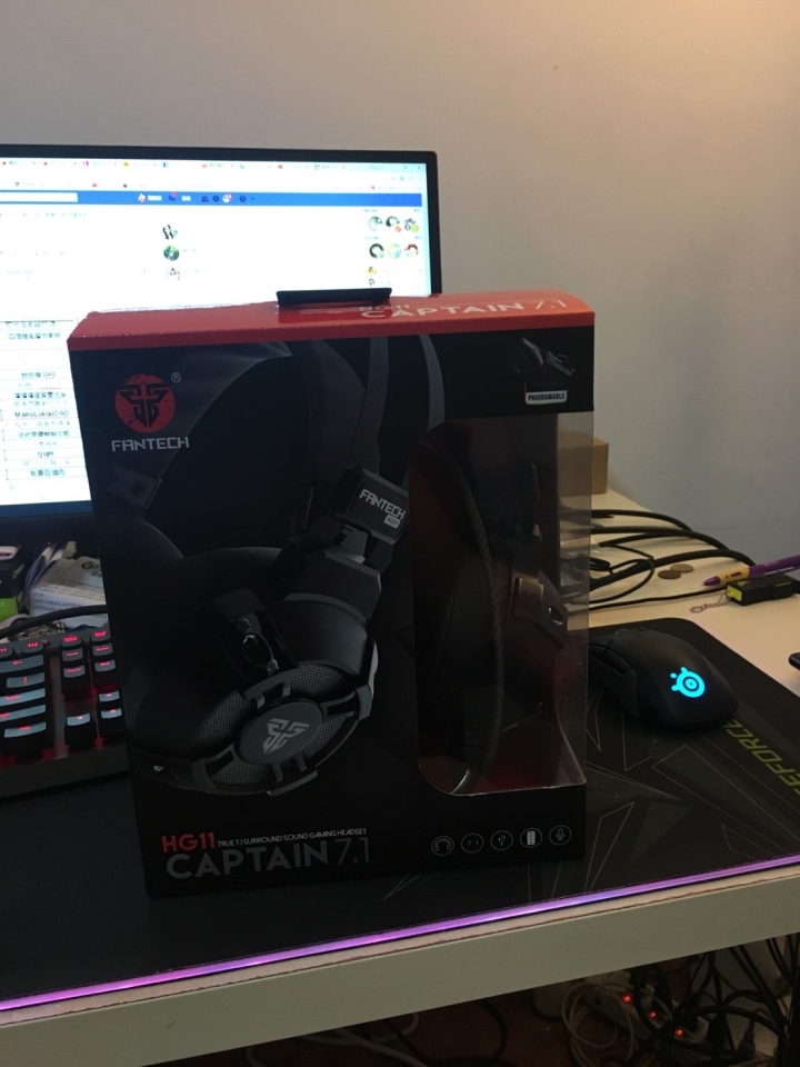 [心得] Fantech HG11 7.1 USB耳機開箱心得