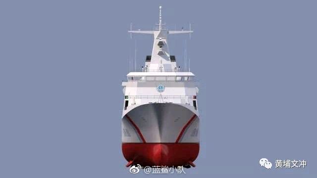 万吨海警船在广州黄埔造船厂开工建造