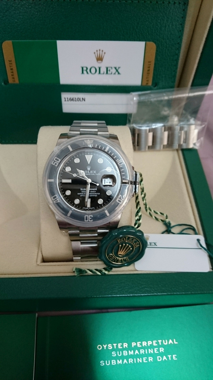司馬錶後直上勞 黑水鬼 116610LN開箱文:-)
