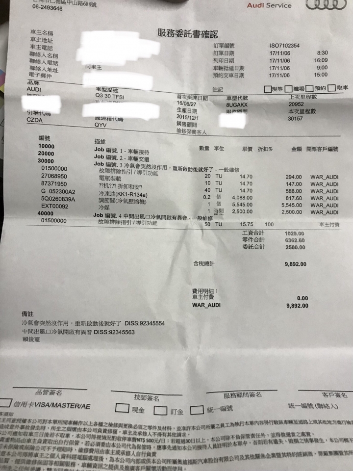 Audi Q3心得+抱怨