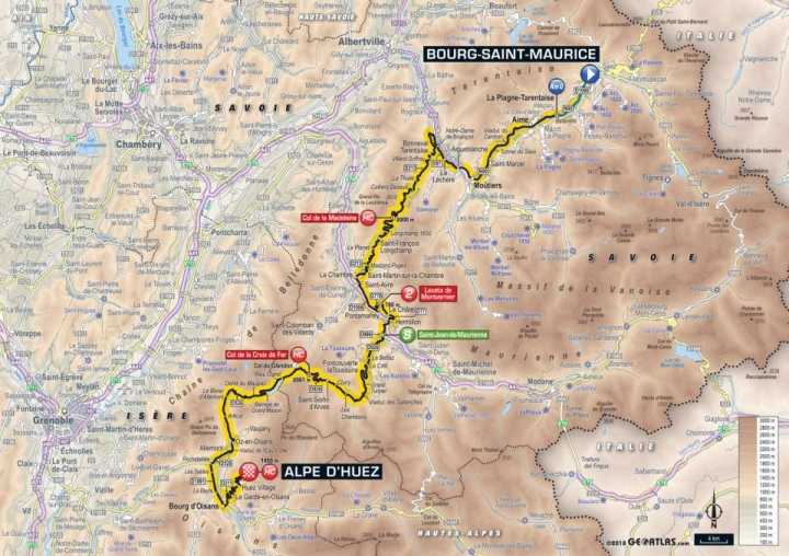 2018 Tour de France 環法自行車大賽第12站Bourg-Saint-Maurice Les Arcs > Alpe d'Huez