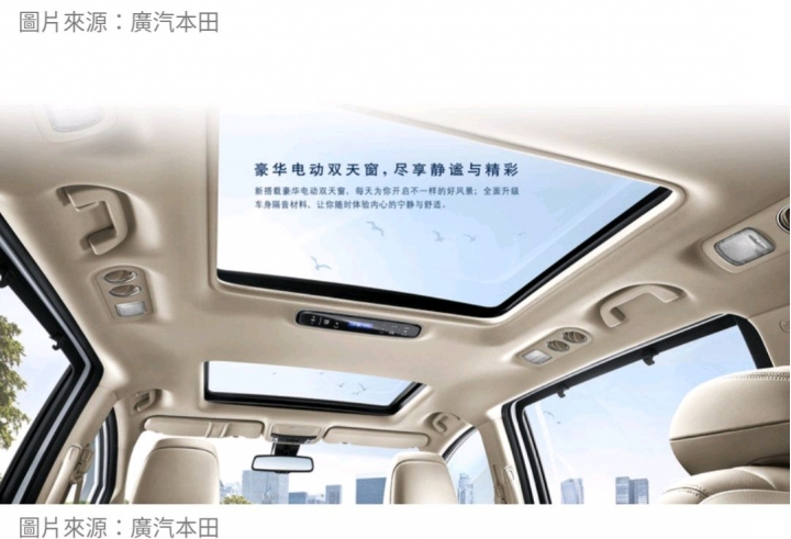 Honda Odyssey 雙天窗？