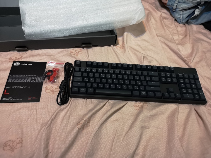 低調中帶奢華，Cooler Master MasterKeys L 銀軸 開箱分享