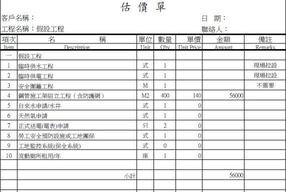 [請問] 請問老屋增建的工程報價