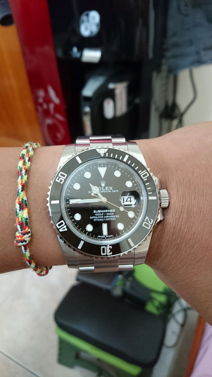 司馬錶後直上勞 黑水鬼 116610LN開箱文:-)