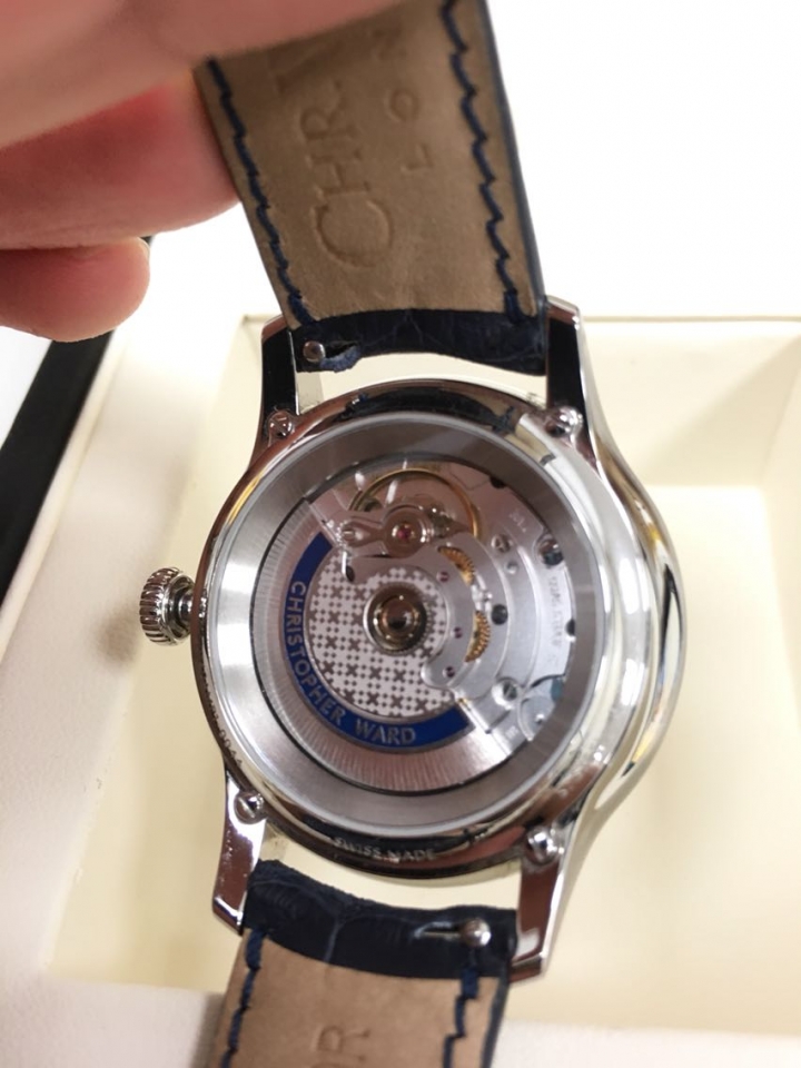 Christopher Ward C1 Grand Malvern Moonphase Steel White