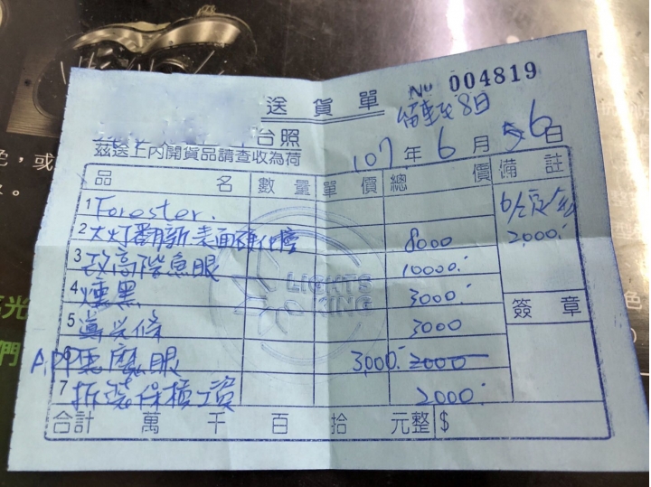 大燈燻黑魚眼改裝後的心得!
