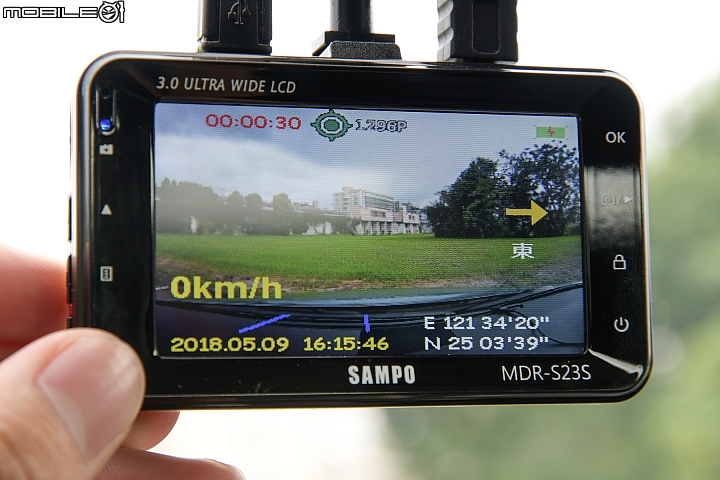 SAMPO MDR-S23S前後雙鏡行車紀錄器測試，駕駛輔助功能大驚奇