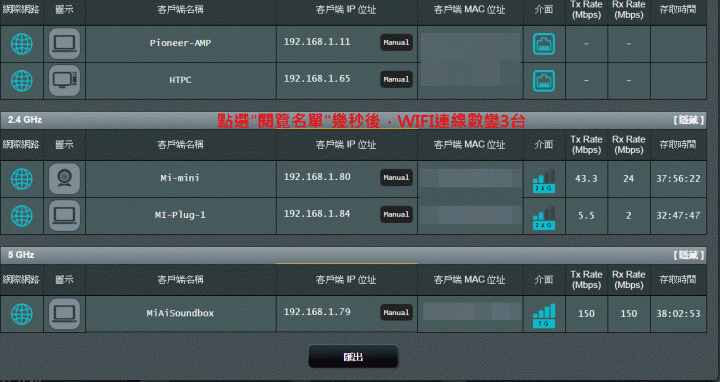 點我看大圖 ASUS RT-AC86U WIFI爆PING問題