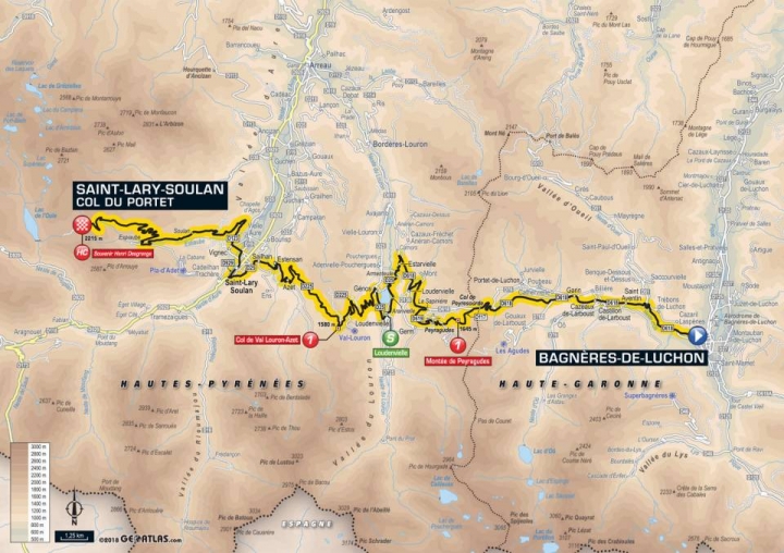 2018 Tour de France 環法自行車大賽第17站 Bagnères-de-Luchon > Saint-Lary-Soulan Col du Portet