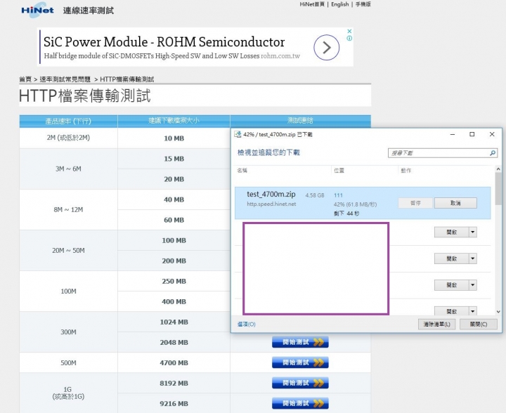中華電信硬撥跟軟撥網路速度差異大