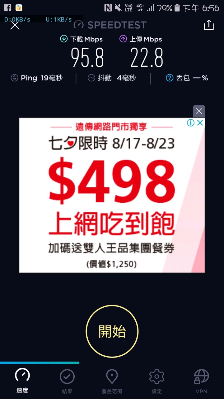 遠傳電信消失的Band7