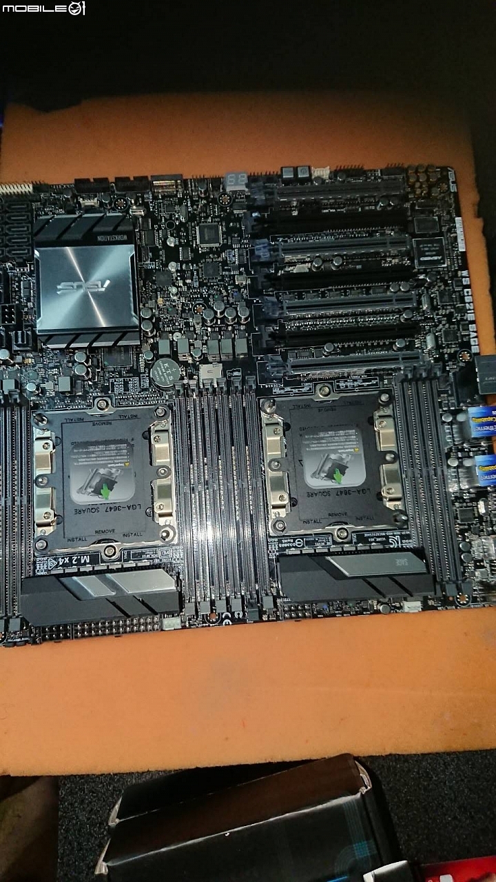 Intel Xeon Platinum 8160H*2 +ASUS WS-C621E-SAGE水冷 TEST