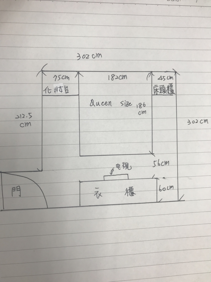 臥室配置請教