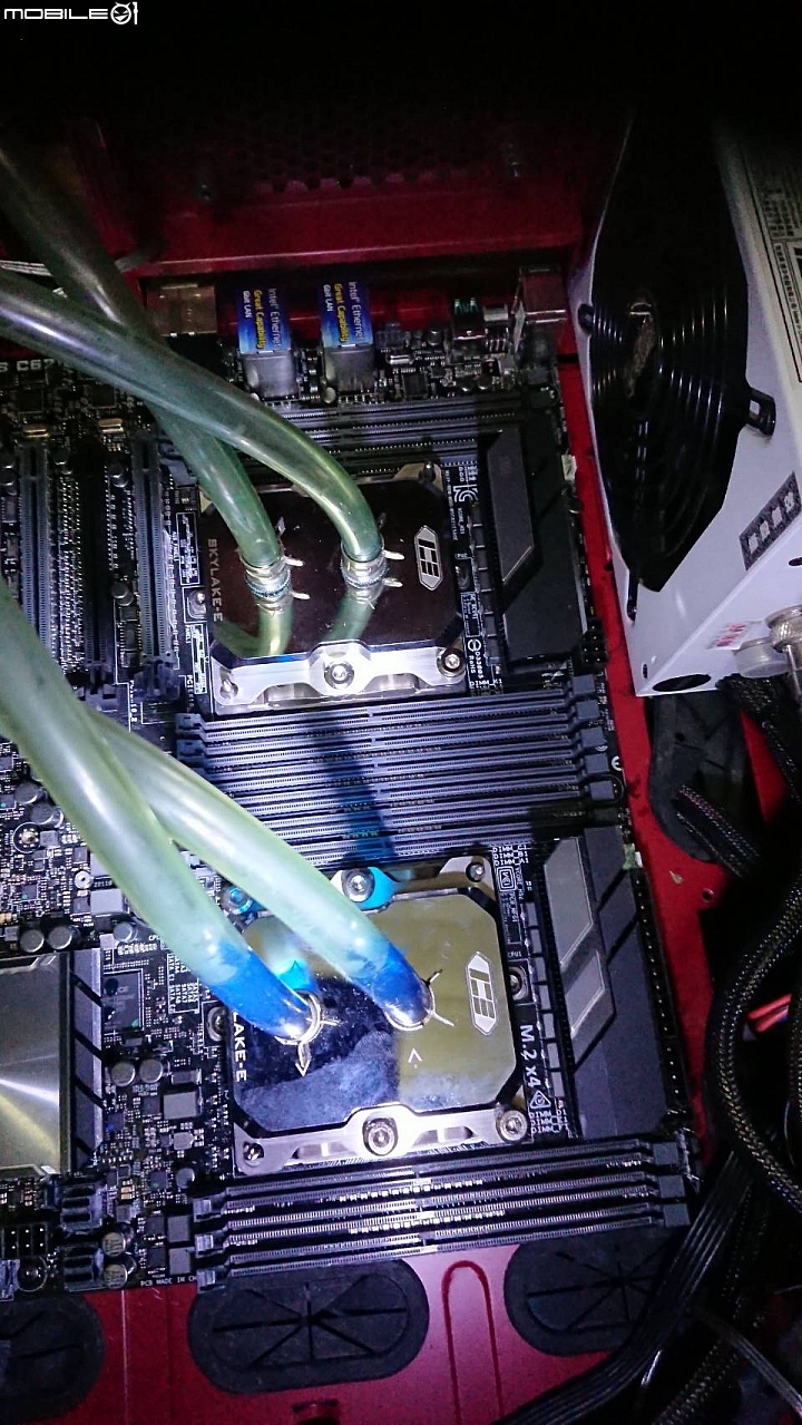 Intel Xeon Platinum 8160H*2 +ASUS WS-C621E-SAGE水冷 TEST