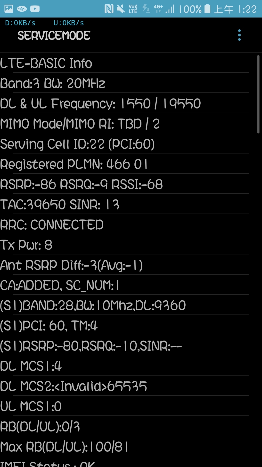 遠傳電信消失的Band7