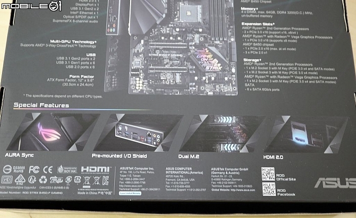 [開箱] AMD 持續搶攻主流 ASUS ROG STRIX B450F 2600X