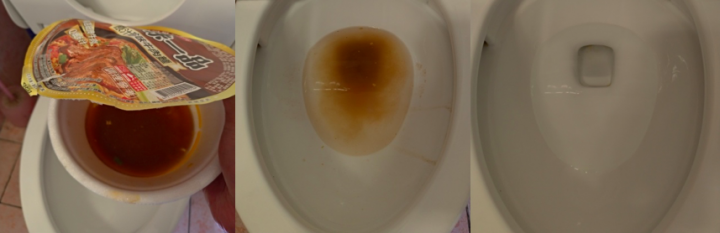 TOTO水龍捲馬桶沖力實驗