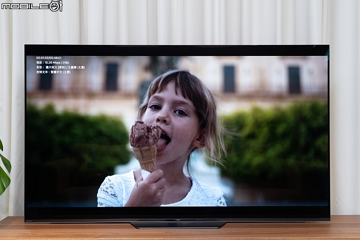Sony BRAVIA KD-55A8F 4K HDR OLED TV 體驗自然色彩呈現