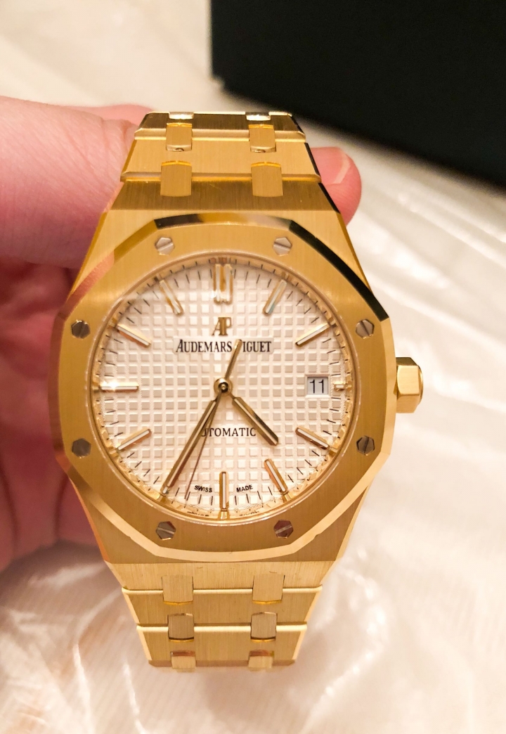 ［開箱］Audemars Piguet 黃金皇家橡樹15450