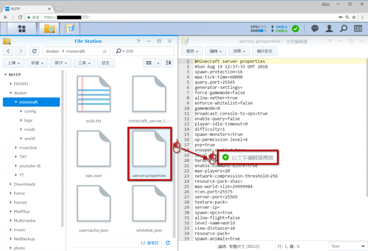 Synology NAS Docker 應用 (下)：架設 Minecraft 伺服器