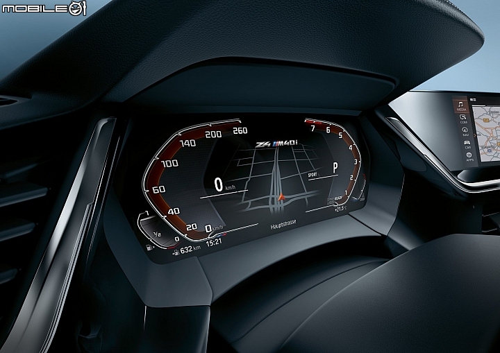 BMW Concept Z4 內裝,新一代全數位儀錶當然也出現在Z4車艙中。 BMW Concept Z4 內裝,新一代全數位儀錶當然也出現在Z4車艙中。