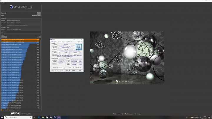 Intel Xeon Platinum 8160H*2 +ASUS WS-C621E-SAGE水冷 TEST