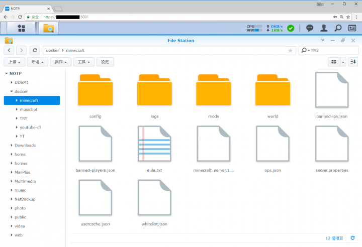 Synology NAS Docker 應用 (下)：架設 Minecraft 伺服器