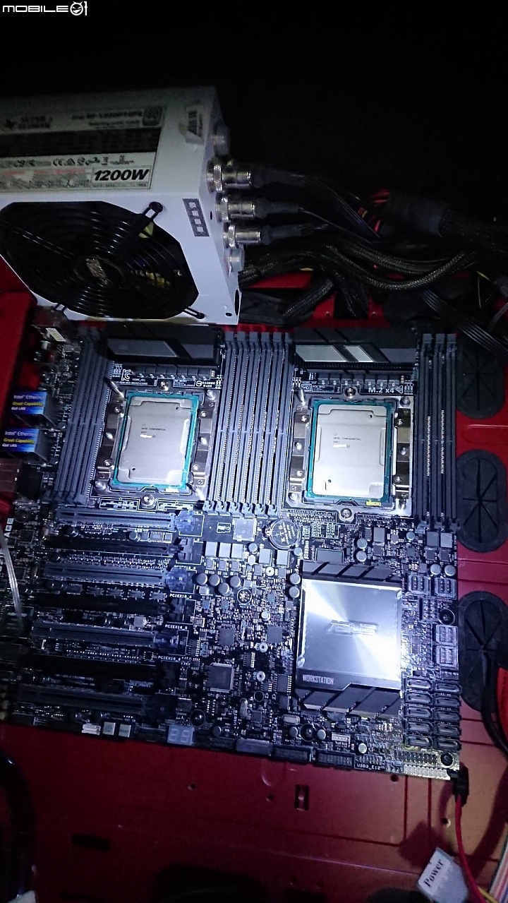 Intel Xeon Platinum 8160H*2 +ASUS WS-C621E-SAGE水冷 TEST