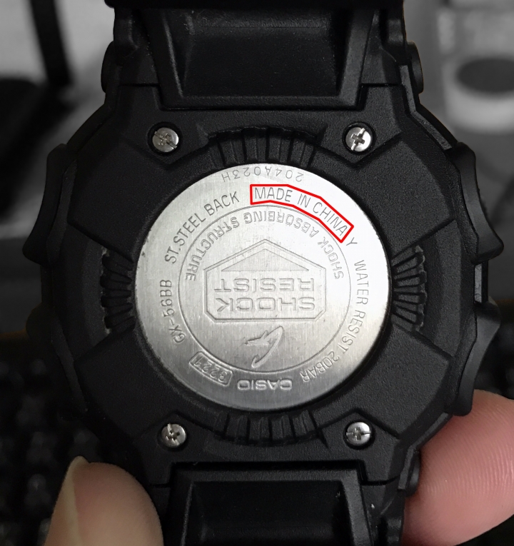 G-SHOCK GX-56BB-1D made in china