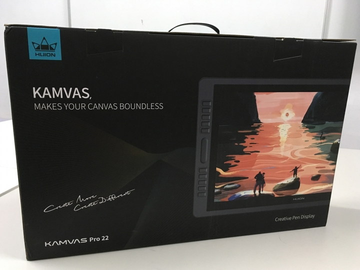 【開箱】高CP值的 HUION 液晶螢幕繪圖板「KAMVAS Pro 22」