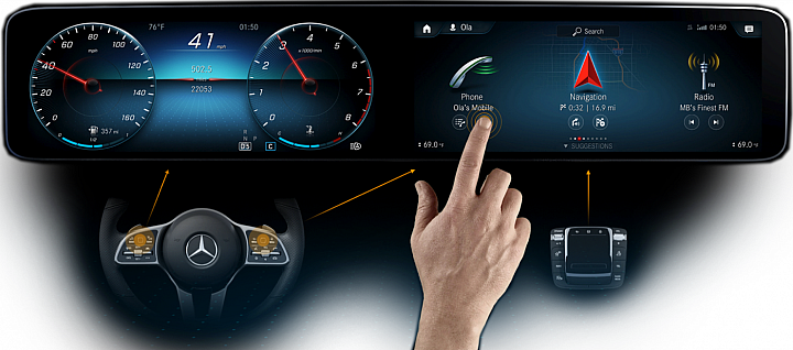 M.Benz A-Class 具備觸控旋鈕的新式方向盤亦會是New A-Class配備項目之一。 M.Benz A-Class 具備觸控旋鈕的新式方向盤亦會是New A-Class配備項目之一。