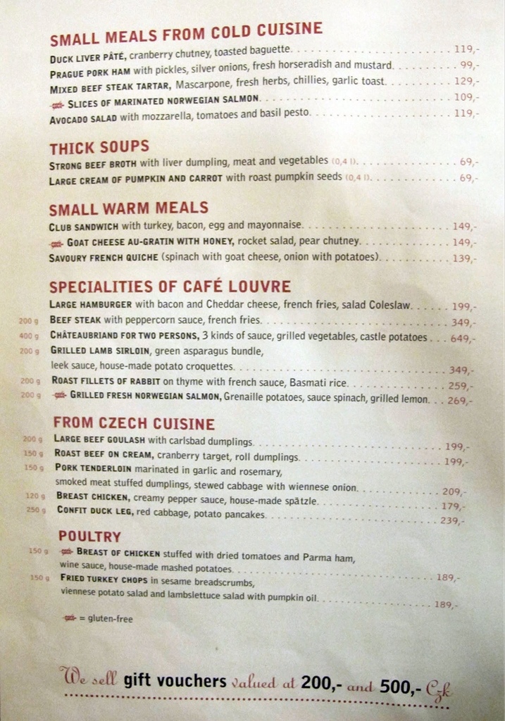 【Czech.食】美味布拉格(下)城堡區Tři století餐廳與Café Louvre羅浮咖啡