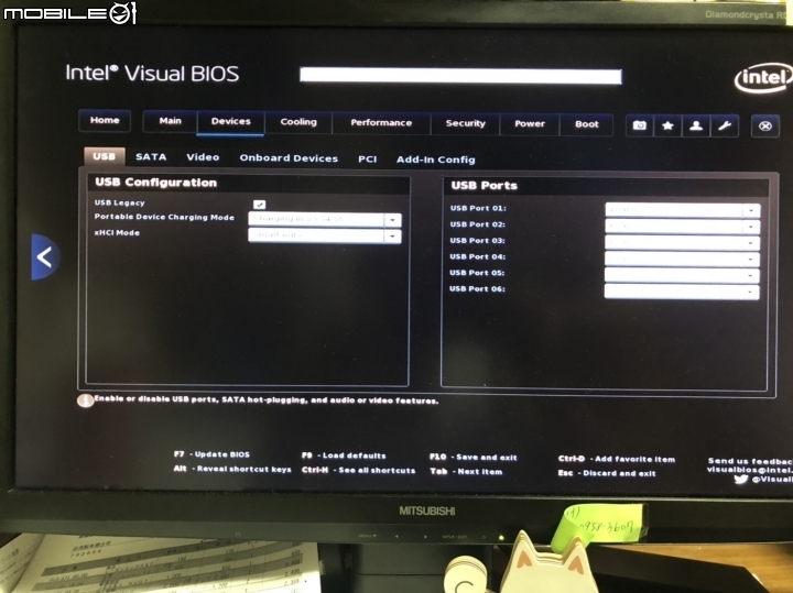 Intel NUC5i3RYH Bios設定請教~~(鍵盤開機與設定健診)
