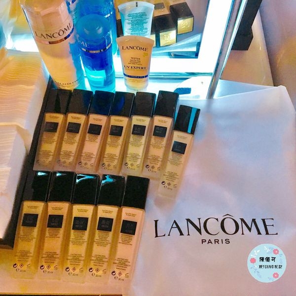 [LANCOME 蘭蔻] 零粉感超持久粉底SPF38/PA+++ (補充12色粉底液試色全記錄)