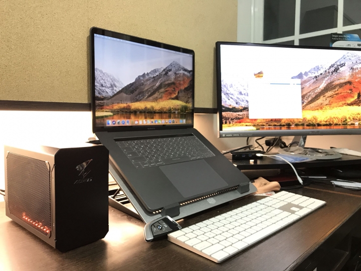 [開箱］2018 15”MBPr(TB)+AORUS GTX1070 gaming box