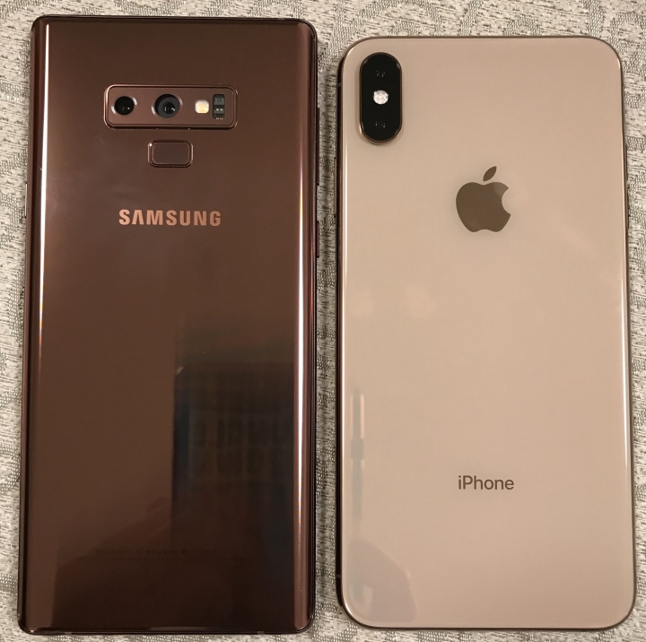 Note9 vs iphone XS Max