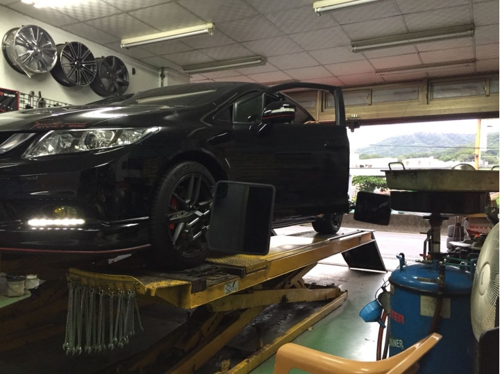 civic9.5 原廠避震配TS短彈簧換si避震