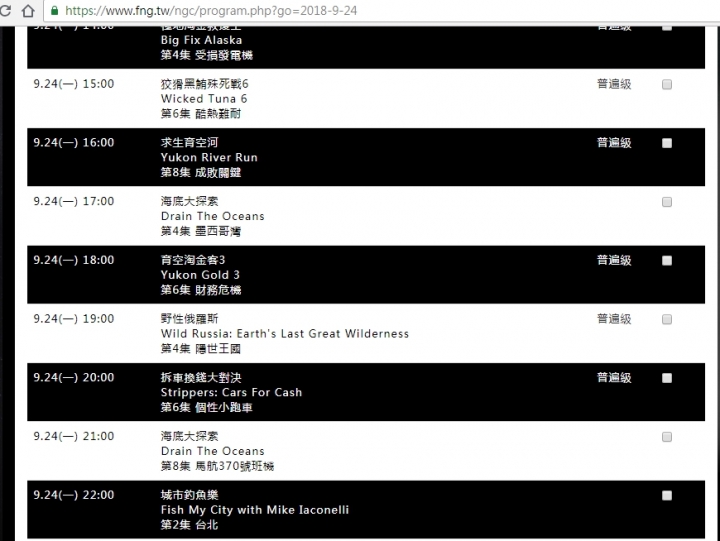 【節目資訊】國家地理頻道- 城市釣魚 - Giants of Taipei 9/24 中秋節晚上10點播出