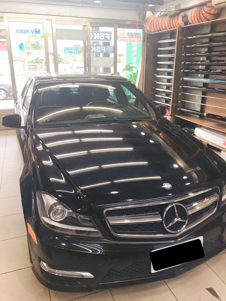 [開箱]Benz C250-南亞冰酷隔熱紙