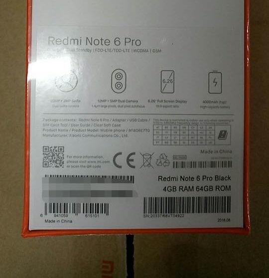 紅米 Note 6 Pro 規格曝光