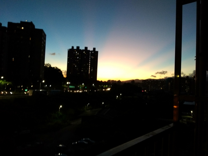今天的夕陽很美