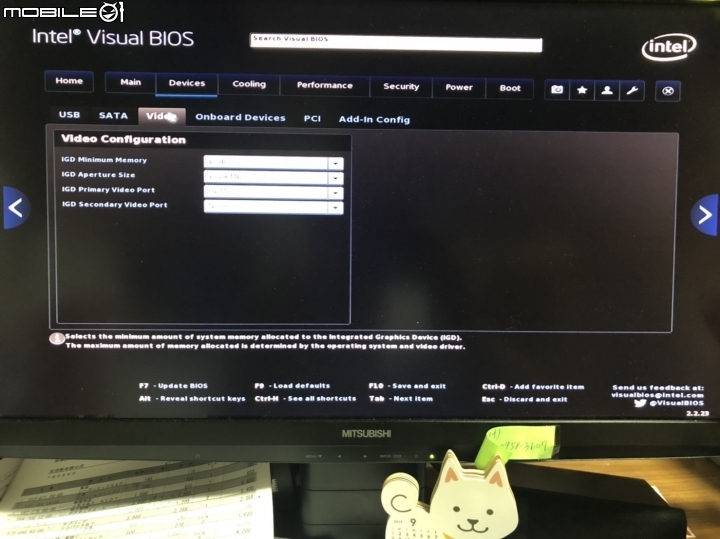 Intel NUC5i3RYH Bios設定請教~~(鍵盤開機與設定健診)