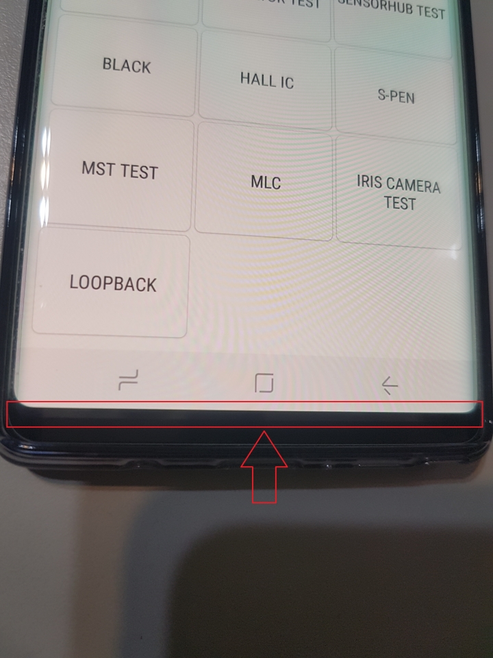 NOTE9 螢幕顯示偏上？(已解決)