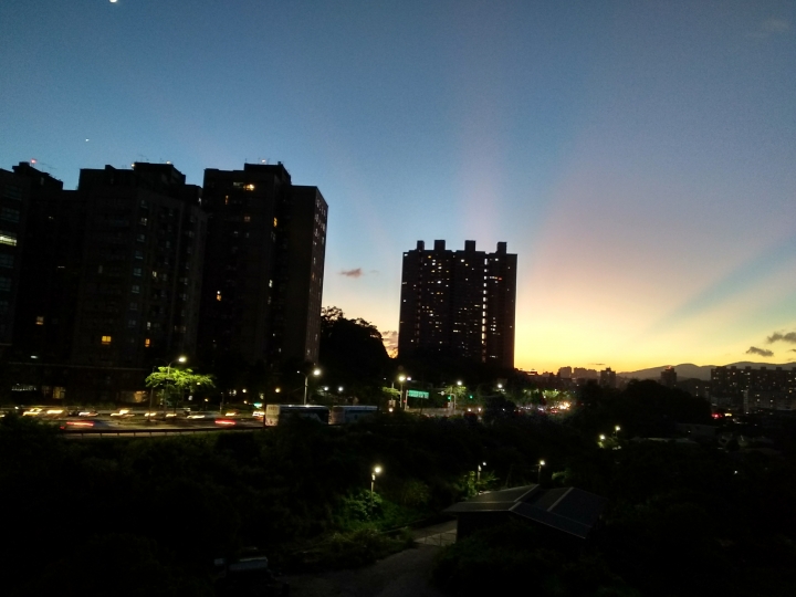 今天的夕陽很美