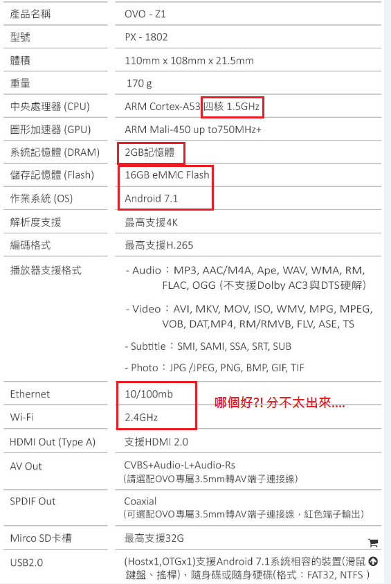 OVO  A1  vs  Z1 選擇
