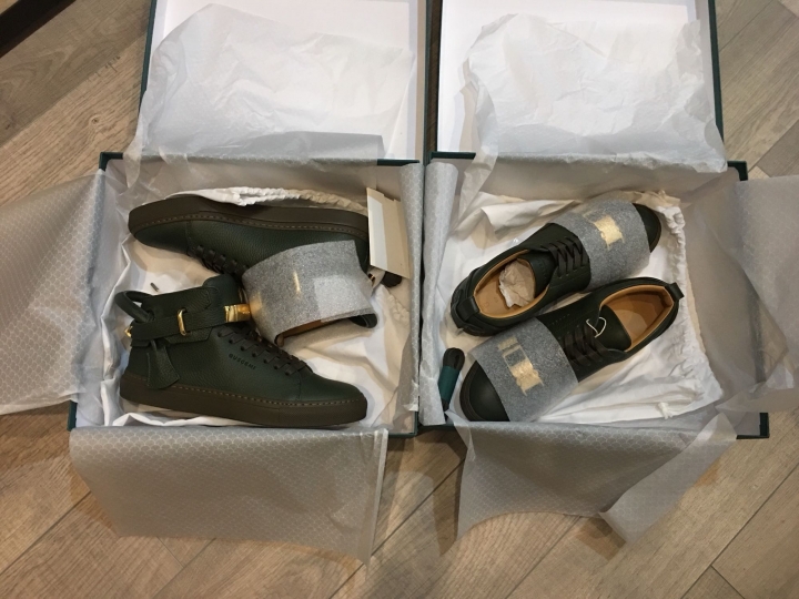 「瘋～～雙綠開箱」Buscemi 高低筒 sneakers