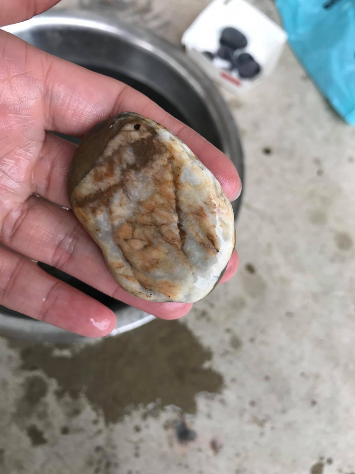 請教玉石前輩們 濁水溪檢的這些石頭都是些什麼礦石呢?