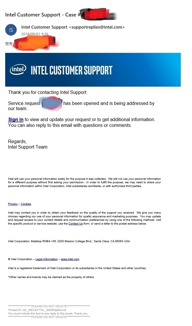 有關INTEL 保固 買水貨=沒保